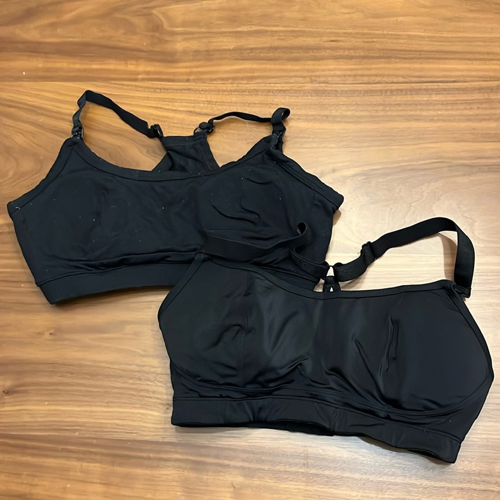 Cadenshae nursing sports bras x2